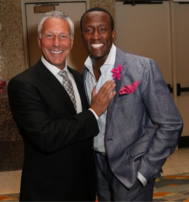 Bi-ZRFVIQAAwxWz Steve Shapiro WSVN sports director with WSVN sports reporter Donovan Campbell