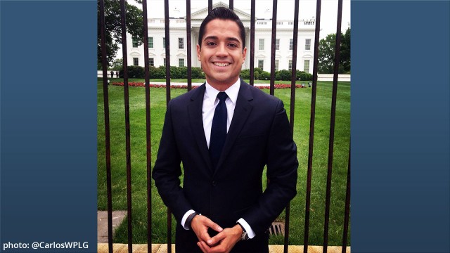 WPLG anchor Carlos Suarez